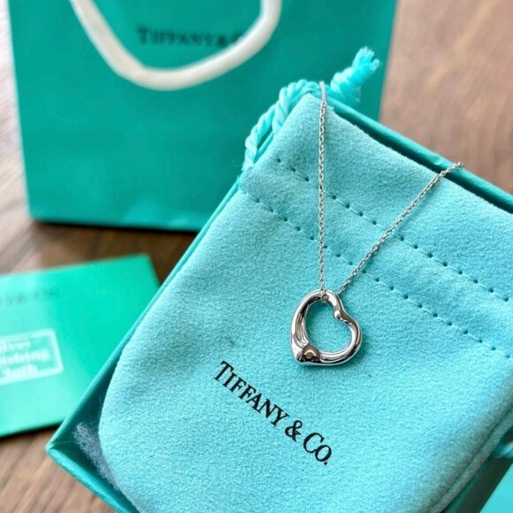 Tiffany & Co. Open Heart Necklace in 925 Sterling Silver - Picture 8 of 9